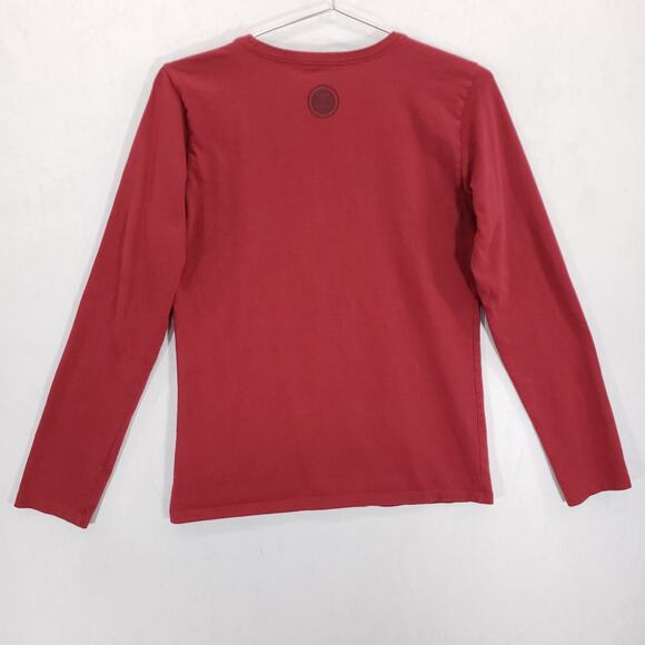 Life Is Good Shirt Womens Extra Small Red Snowman Good Vibe Tribe Crusher Tee - Picture 8 of 12